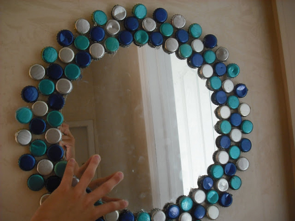 bottle cap mirror